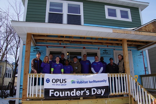 We held the 7th annual Founder's Day on Friday, April 20, with associates company-wide volunteering with local Habitat for Humanity or Rebuilding Together affiliates.