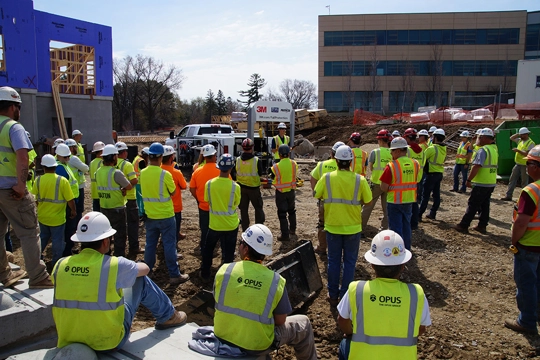 We’re recognizing the importance of focusing on preventing falls in construction at our own jobsites.