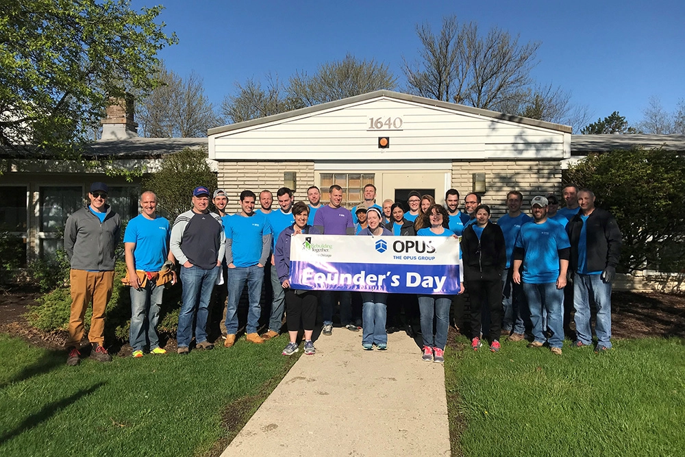 Associates across the company spent a day volunteering as part of our 8th Annual Founder's Day.