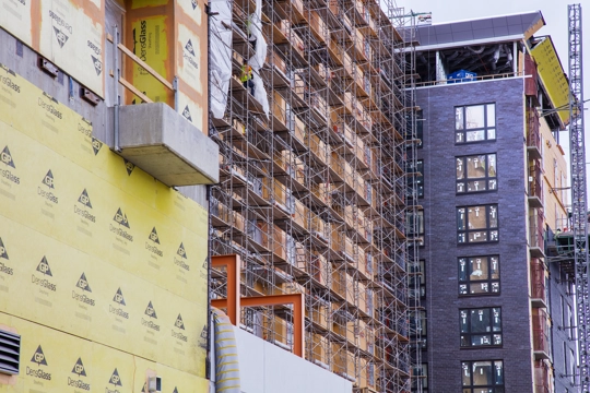 exterior of building under construction