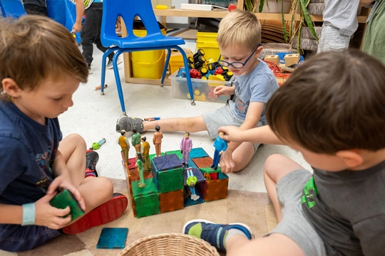 children playing at LUME Institute in St. Louis, Missouri