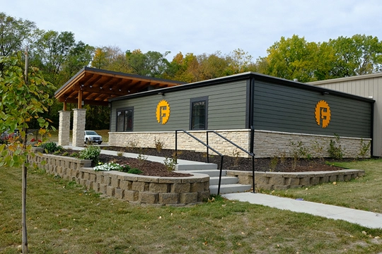 exterior of entrance of building