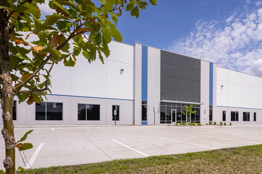 exterior of entrance of industrial building