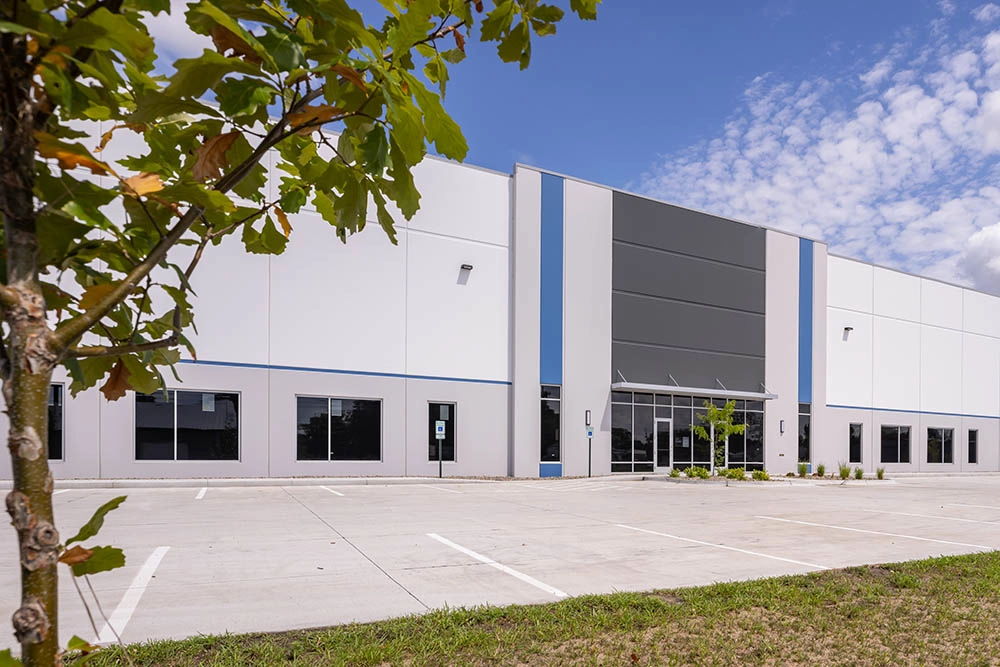 exterior of entrance of industrial building