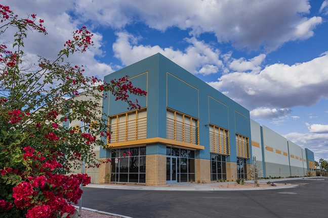 exterior of entrance of industrial building