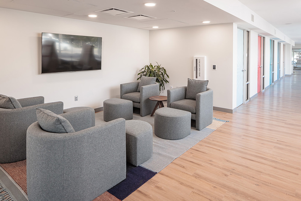 seating area in multifamily development